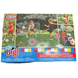 Little Tikes 2-in-1 Water Soccer / Football Sports Game with Net Ball & Pump